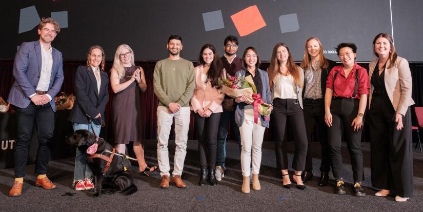 Photo of UTS finalists in the 3MT