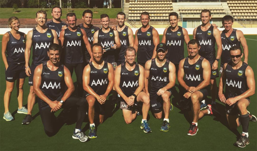 Photo of Matt Jeffriess with NRL coaches
