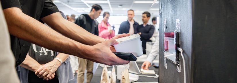 UTS students worked with fried chicken outlet Butter at the Optik Project showcase to produce a novel food packaging system for takeaway meals.