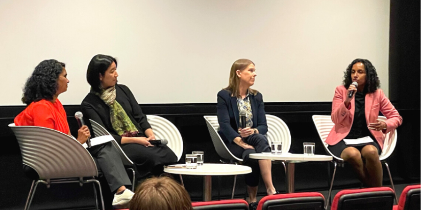 Panel session with Kumi de Silva, Eva Cheng, Peta Wyeth, and Ramona Vijeyarasa