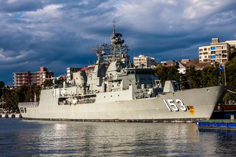 The Anzac-class frigate HMAS Stuart, Sydney, Australia By Walter_D