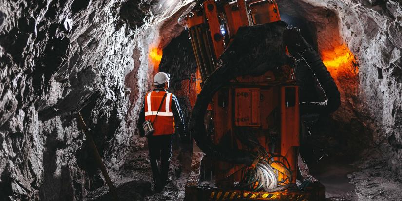 Engineer working in a tunnel