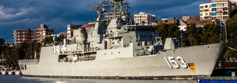 The Anzac-class frigate HMAS Stuart, Sydney, Australia By Walter_D