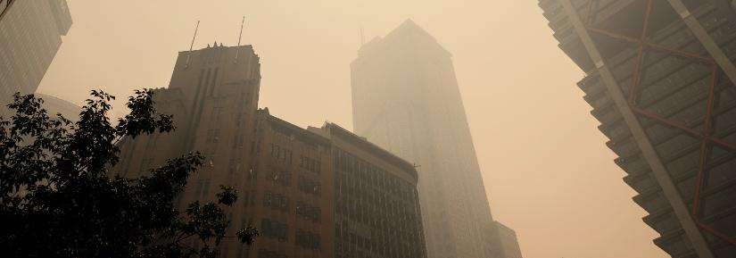 Bushfire smoke in Sydney Oct 2019. Adobe Stock