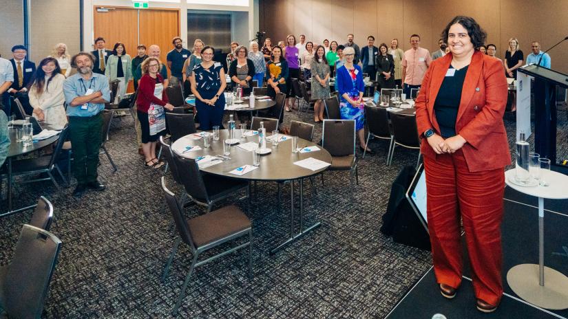 Group of professionals at a working forum