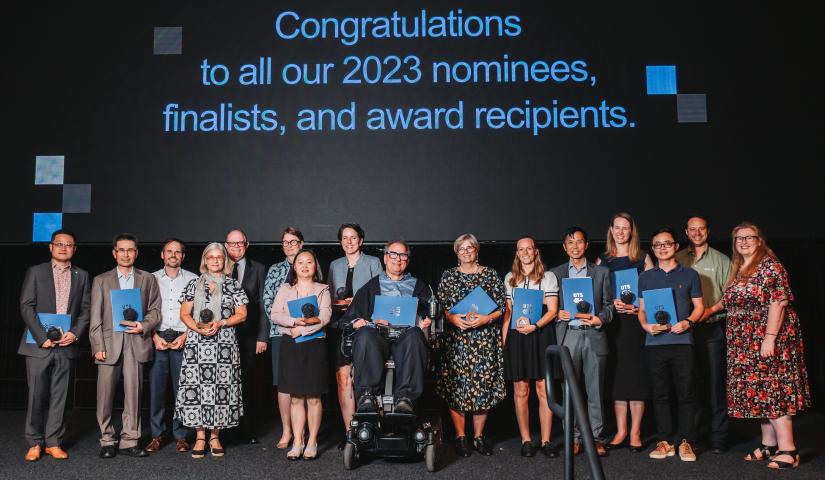 Photo of VC's Awards for Research Excellence winners