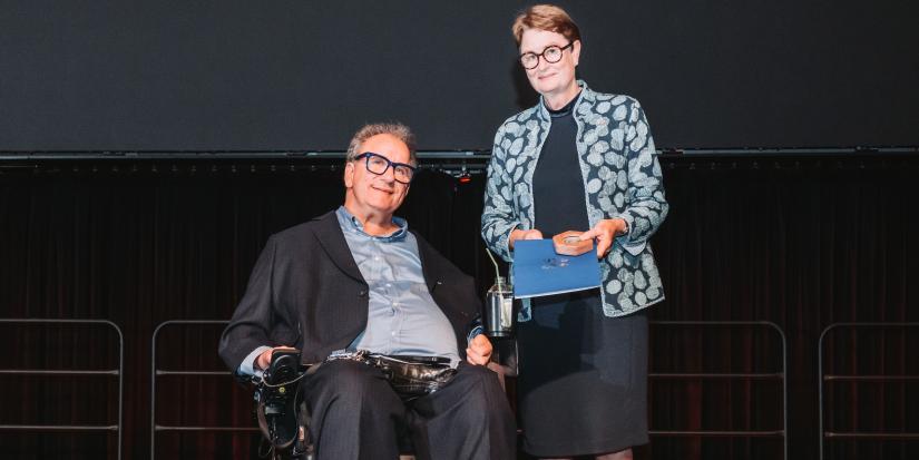 Professor Simon Darcy and Catherine Livingstone