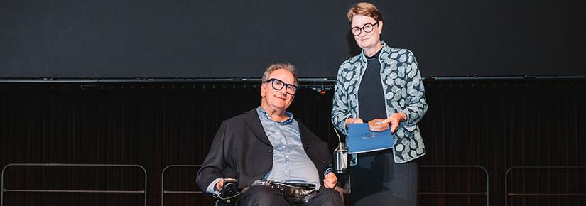 Professor Simon Darcy and UTS Chancellor Catherine Livingstone AC