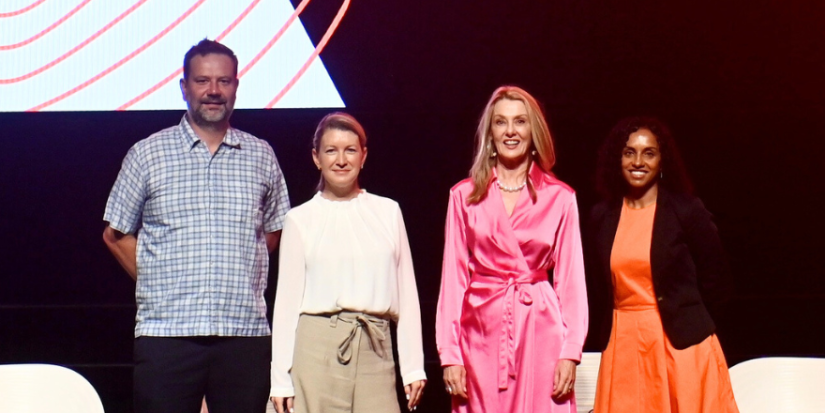 Photo of Peter Siminski, Amy Persson, Anna Funder, and Ramona Vijeyarasa