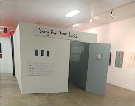 Sorry For Your Loss is set up like a cell block