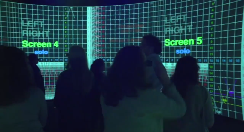 6 minute experience that engulfs you in 360 sound and 3D words of 8 Aboriginal languages.