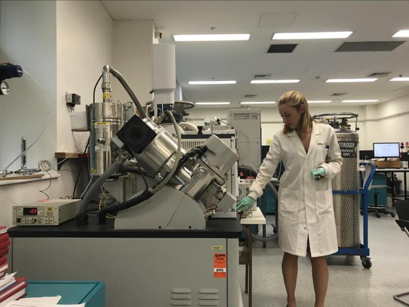 Amber Brown in lab