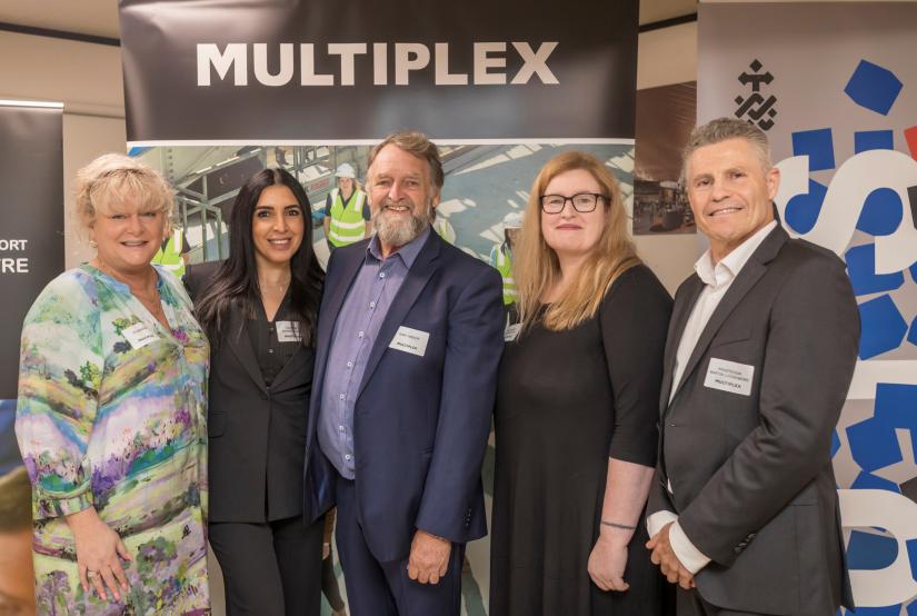 Photo of group at Western Sydney Airport connectivity centre