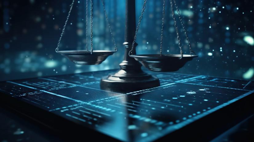 law and AI graphic