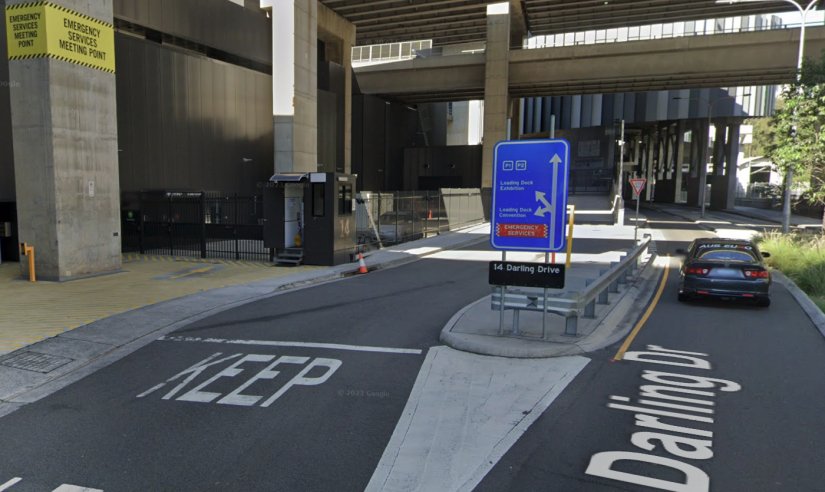 ICC Sydney Exhibition loading dock at 14 Darling Drive