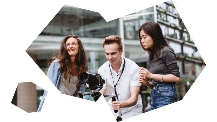 Group of UTS film students