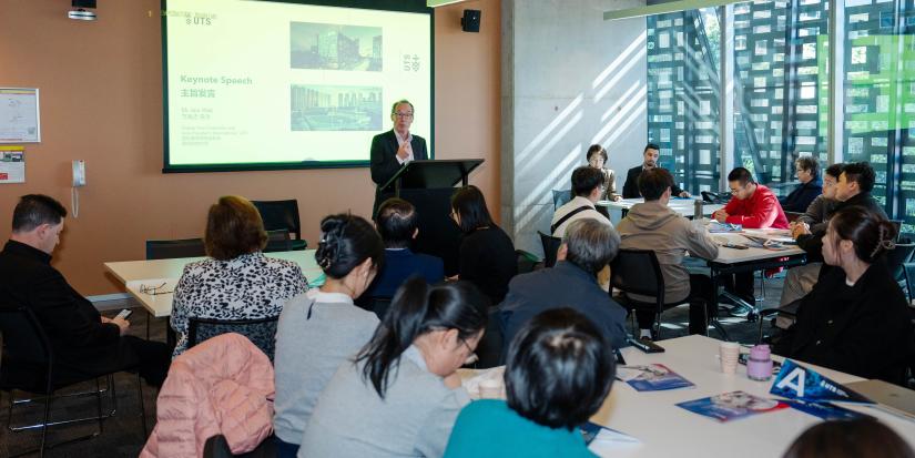 Mr Iain Watt, Deputy Vice-Chancellor and Vice-President (International) at UTS deliver keynote speech