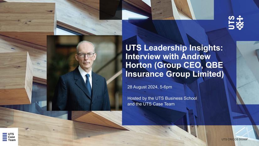 Event information on Leaderships Event with QBE CEO