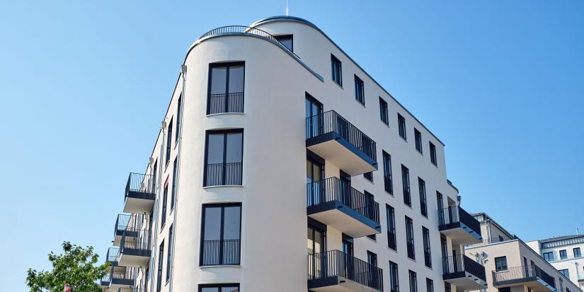 Apartment building facade