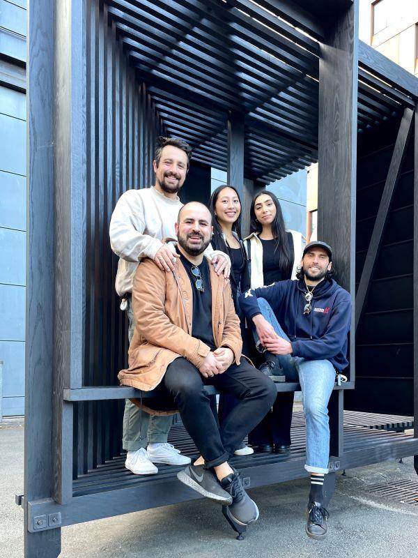 Robert, Henry, Alessandro on a team outing to the Powerhouse, 2022