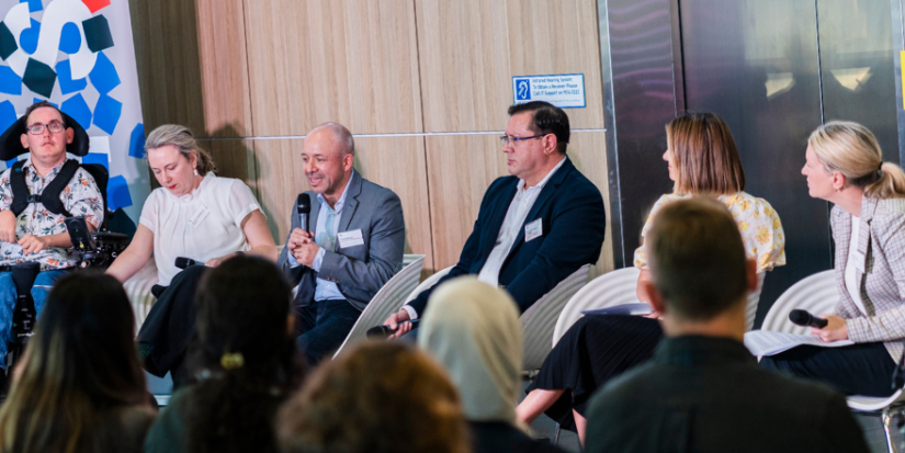 Photo of panellists at the UTS Community Engaged Symposium