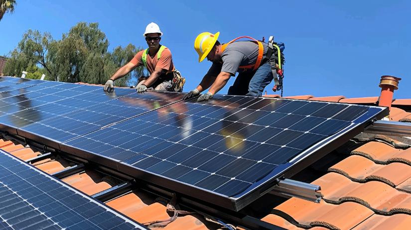 Rooftop solar panels. Adobe Stock. By BazCam