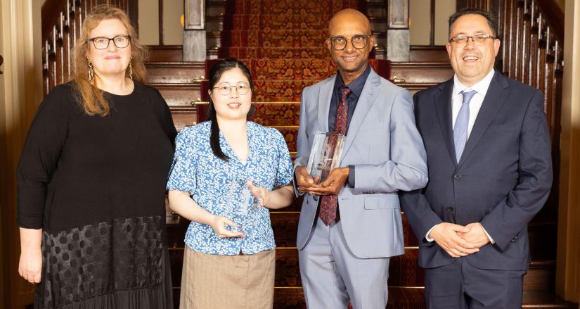 Photo of UTS academics at NSW Premier's Prizes ceremony