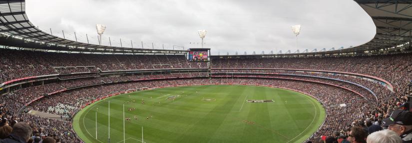 Panoramic view of Melbourne Cricket Ground