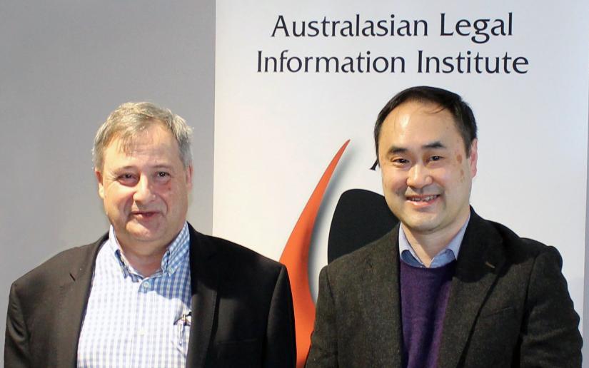 Professor Andrew Mowbray and Professor Philip Chung of AustLII