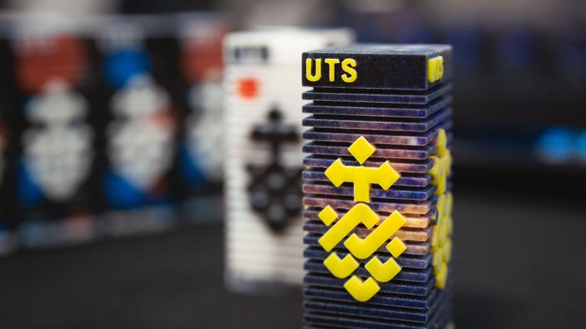 Full colour, vivid 3D printed UTS tower with more in background