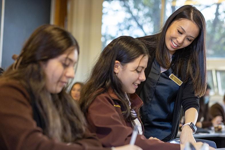 Fairvale High School students in a class room