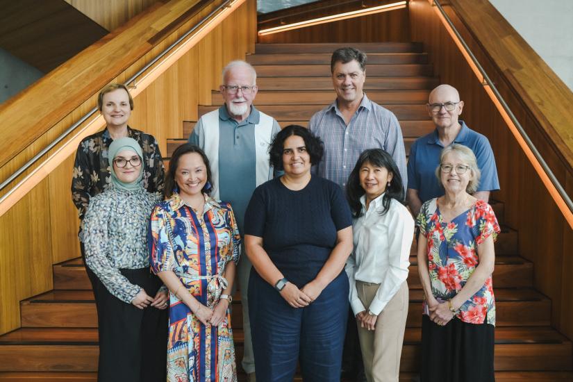 IMPACCT CAG members with Rayan Saleh Moussa, Vanessa Yenson and Meera Agar