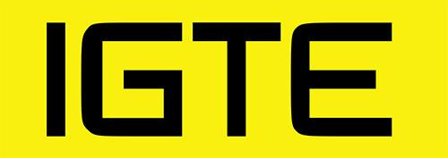 Logo of Institute of Fundamentals and Theory in Electrical Engineering (IGTE) with black capitalised font on a yellow background