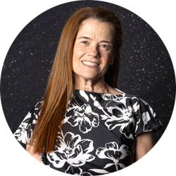 Mary Roberts smiling and looking at the camera