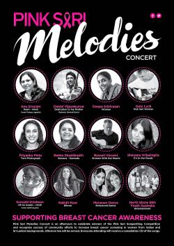 Poster for the Pink Sari ‘Melodies’ concert