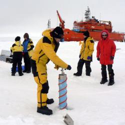 Ice core drilling in Antarctica