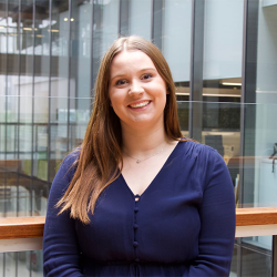 Portrait shot of Lydia in UTS building 10