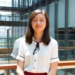 Portrait shot of Josie in UTS building 10