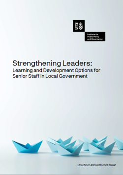 UTS IPPG Strengthening Leaders Report cover page