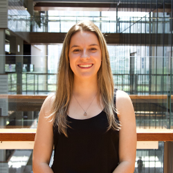 Portrait shot of Courney in UTS building 10