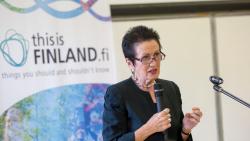 Clover Moore, Lord Mayor of Sydney, at the ISF This is Finland event