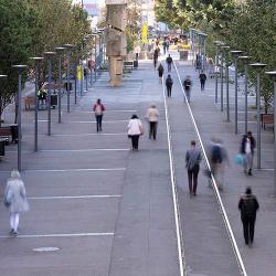 Pedestrians on The Goods Line