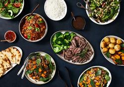 Selection of dishes from Aerial catering