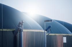 Biogas plant from the outside