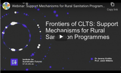 Support mechanisms to strengthen equality and non-discrimination in rural sanitation cover