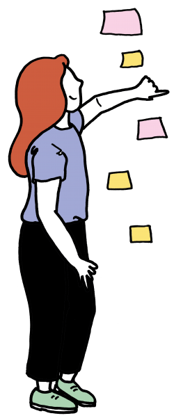 Person brainstorming 