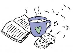 Book, tea and cookies 