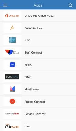 Mobile phone screenshot of Okta Mobile app display
