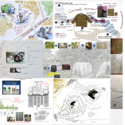 Collage with drawings and cuttings
