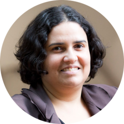 Health headshot Meera Agar circle